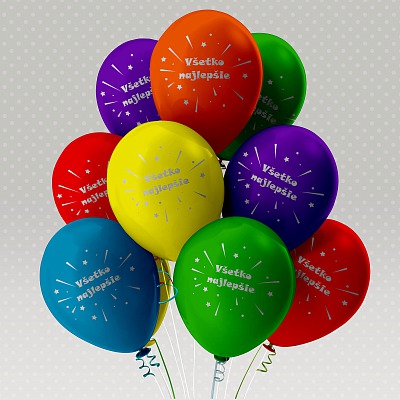 Párty balónky mix farieb (6 ks) - BL01-5001